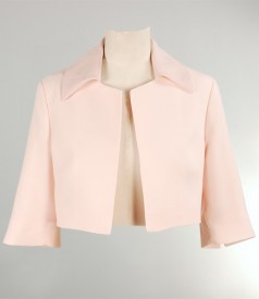 Pink jacquard bolero