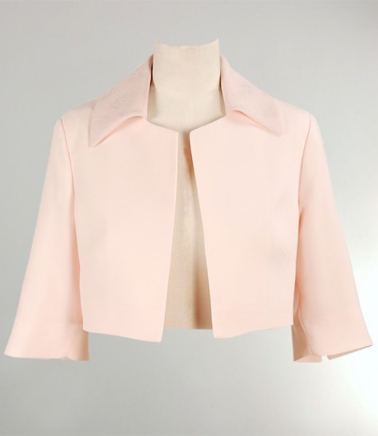 Pink jacquard bolero