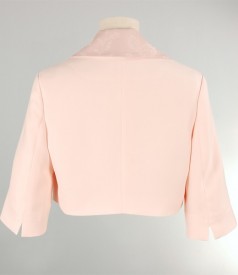 Pink jacquard bolero