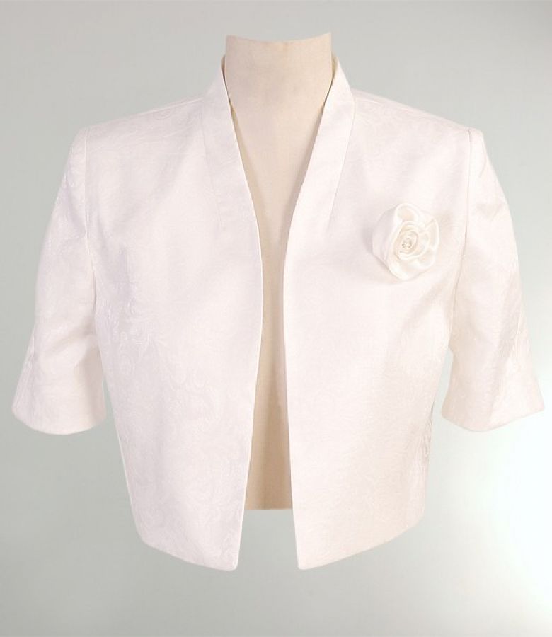 Bolero jaquard crem