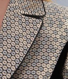 Elegant jacket with golden thread