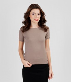 Jersey t-shirt with trim