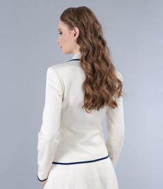 Elegant jacket with velvet lining