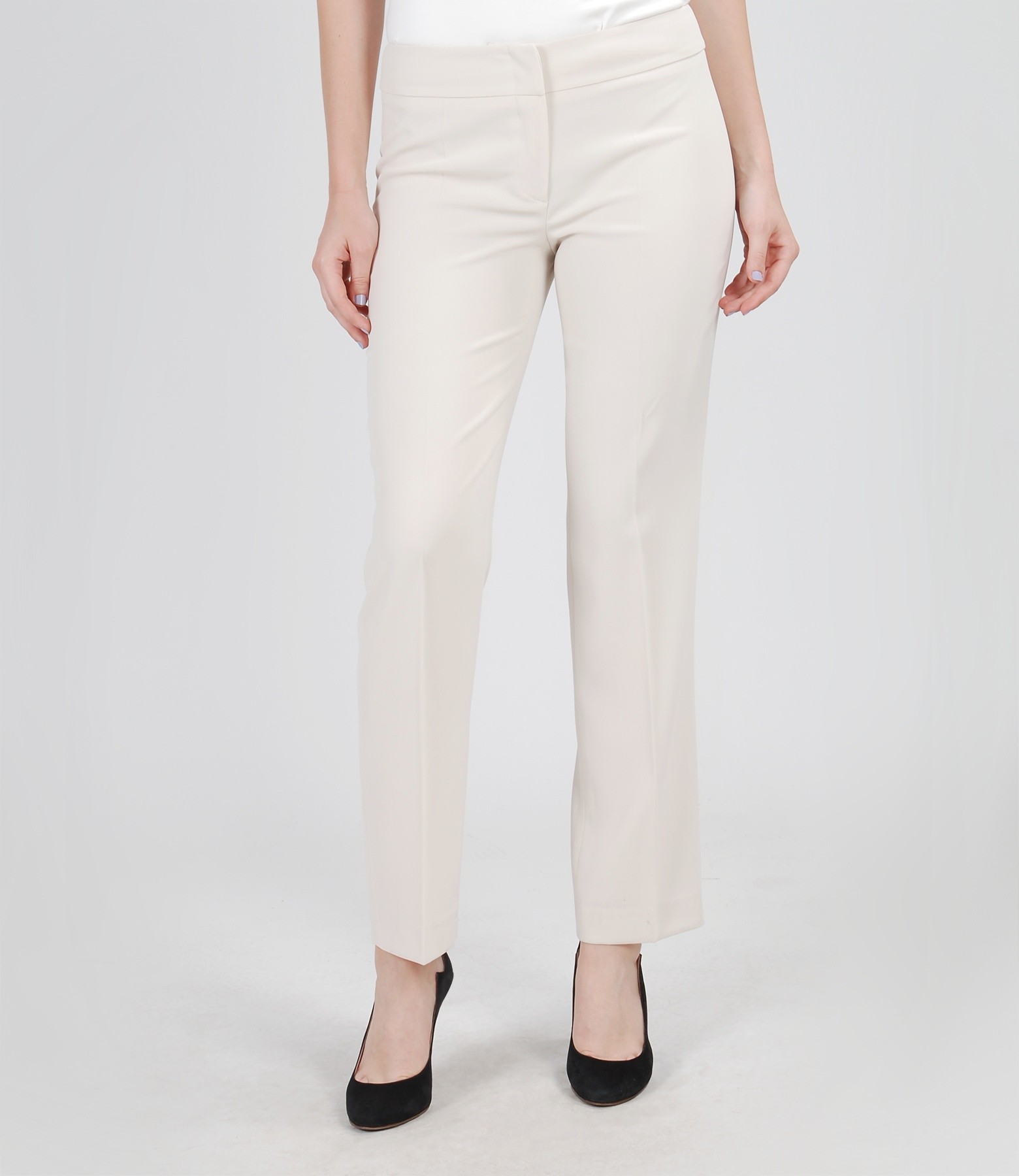 Elegant cream trousers cream - YOKKO