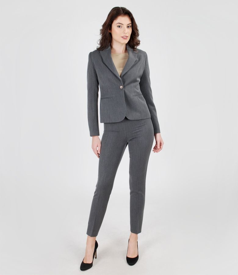 Office outfit from elastic fabric