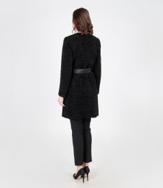 Looped fabric jacket with trousers