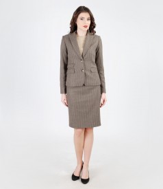 Office outfit with organic wool and cotton