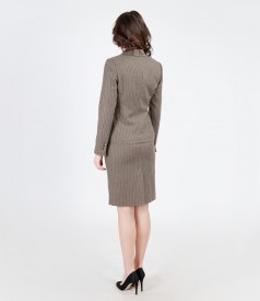 Office outfit with organic wool and cotton