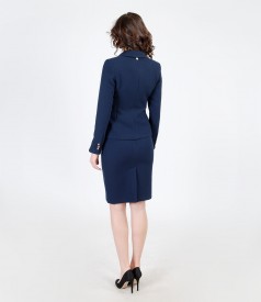 Office outfit from elastic fabric