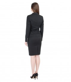 Elastic cotton women office suit