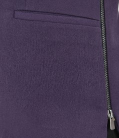 Office jacket with side zippers