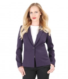 Office jacket with side zippers