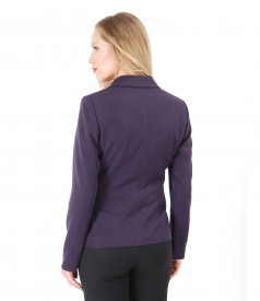 Office jacket with side zippers