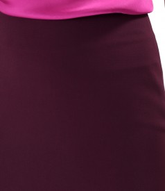 Office skirt made of elastic fabric