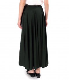 Long skirt made of elastic viscose jersey