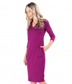 Midi dress made of thick elastic jersey