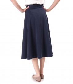 Skirt made of fabric with Tencel and cotton
