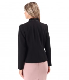 Office jacket made of elastic fabric with viscose