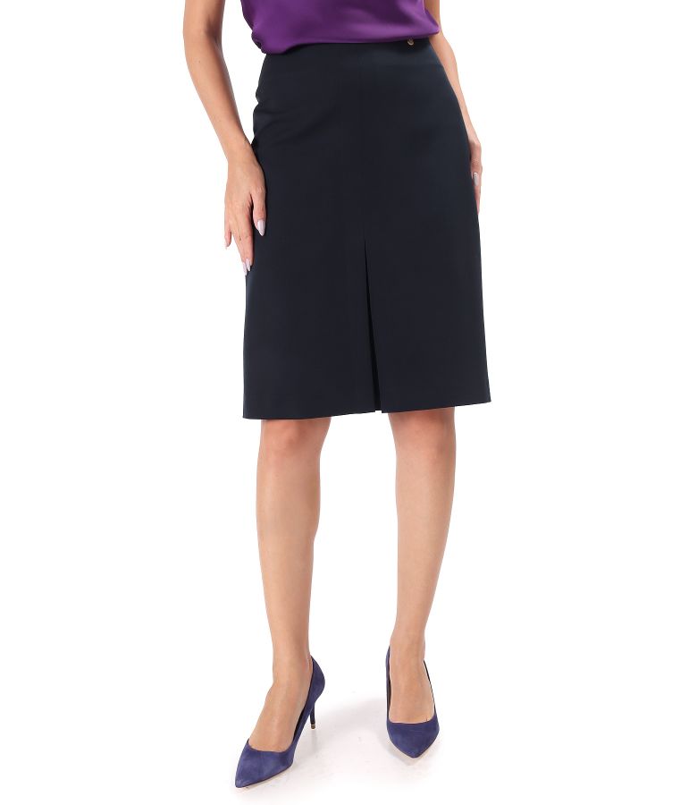 Flared skirt made of elastic fabric with viscose