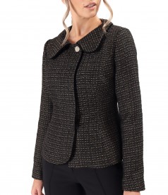 Elegant jacket made of loops