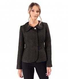 Elegant jacket made of loops