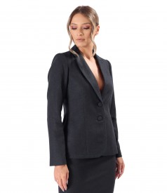 Office jacket made of fabric with wool