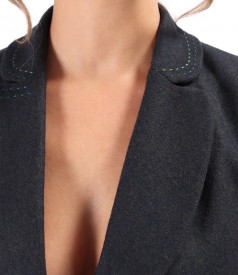 Office jacket made of fabric with wool