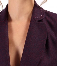 Office jacket made of fabric with wool