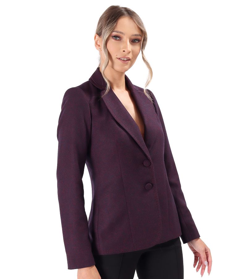 Office jacket made of fabric with wool