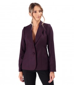 Office jacket made of fabric with wool