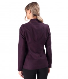 Office jacket made of fabric with wool