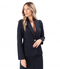 Stretch Viscose Fabric Office Blazer