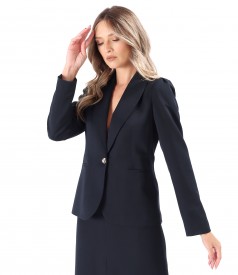 Stretch Viscose Fabric Office Blazer