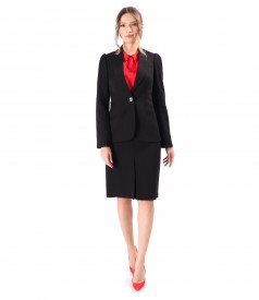 Stretch Viscose Fabric Office Blazer