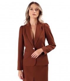 Stretch Viscose Fabric Office Blazer