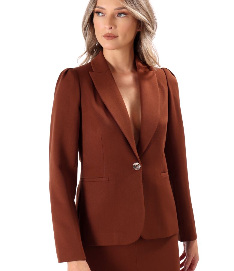 Stretch Viscose Fabric Office Blazer