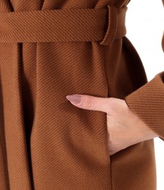 Thick fabric overcoat