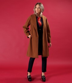 Thick fabric overcoat