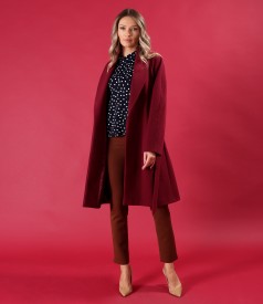 Thick fabric overcoat