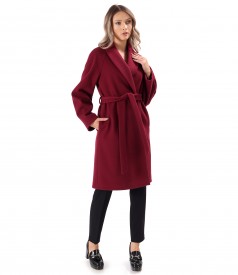 Thick fabric overcoat