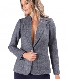 Office jacket made of wool fabric