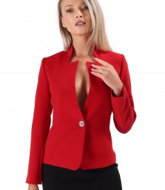 Office jacket made of elastic fabric with viscose