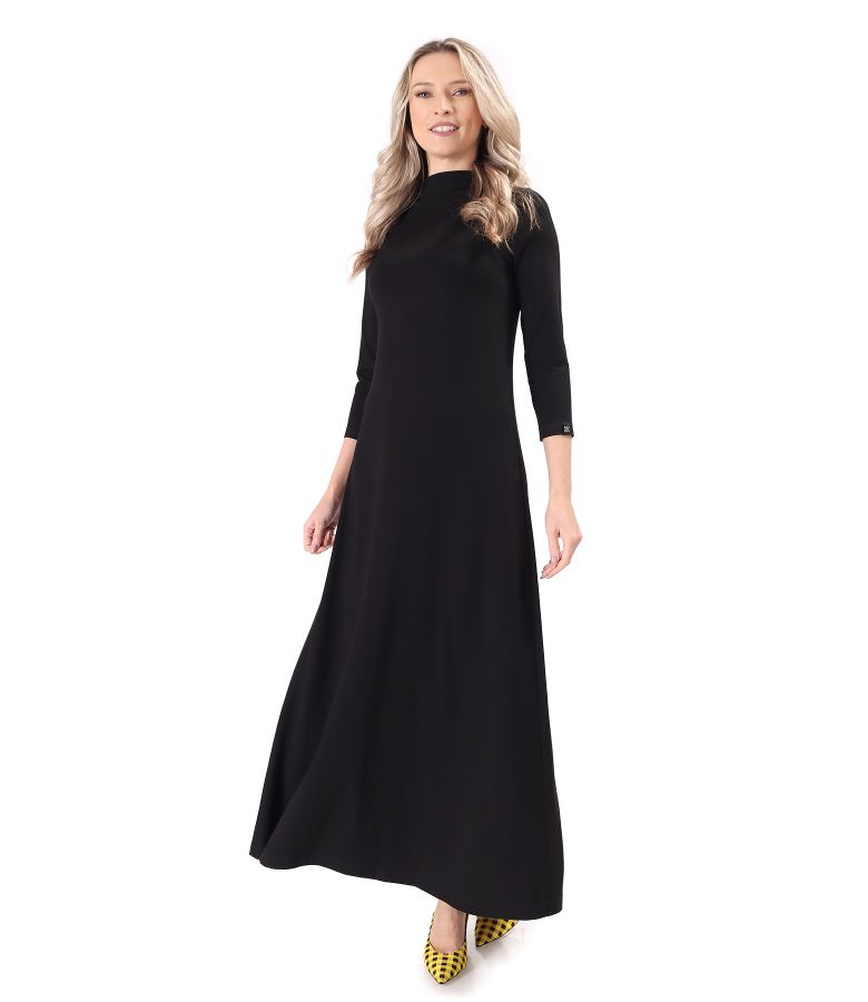 Long dress made of elastic jersey with viscose