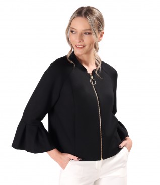 Elegant jacket made of scuba with viscose