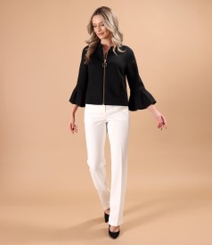 Elegant jacket made of scuba with viscose