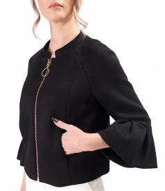 Elegant jacket made of scuba with viscose