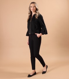 Elegant jacket made of scuba with viscose