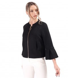 Elegant jacket made of scuba with viscose