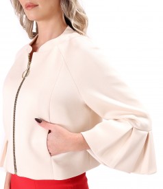 Elegant jacket made of scuba with viscose