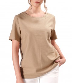 Linen blouse with viscose